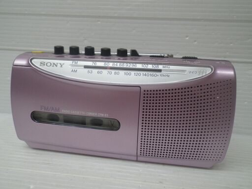 動作品 SONY ワイドFM対応 モノラルラジカセ CFM-E5
