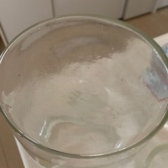 昭和レトロガラス瓶　ヒビありの画像
