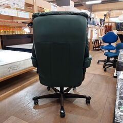 エコーネス　メイフィアＭ　ストレスレス　ホームオフィス　ダークグリーン　本革【愛品倶楽部柏店】の画像