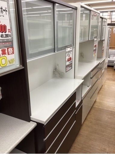 KF-109【新入荷　リサイクル品】ニトリ　オープンキッチンボード　ブラウン