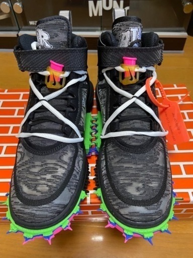新品Off-White × Nike Air Force 1 Mid Black 26.5cm