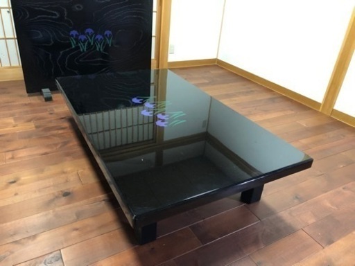 和風座卓　ローテーブル　衝立ついたて