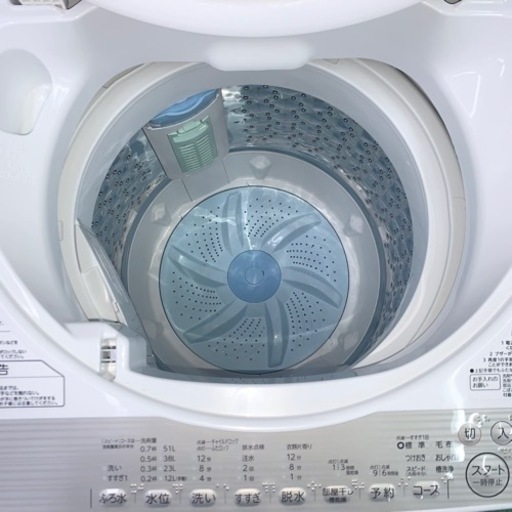 ⭐️TOSHIBA⭐️全自動洗濯機2017年6kg 大阪市近郊配送無料 (関西 