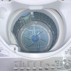 ⭐️TOSHIBA⭐️全自動洗濯機　2017年6kg 大阪市近郊配送無料の画像