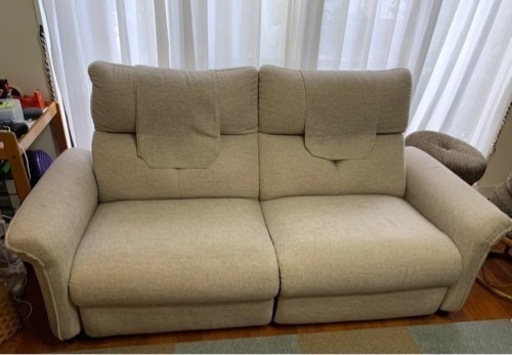 ニトリ　電動リクライニング　ソファー　3人掛け