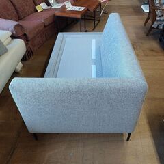 販売価格見直し済！【愛品倶楽部柏店】美品　フォルマックス　ターミナルルウノ　２人掛け片肘ソファー　布　グレー　の画像
