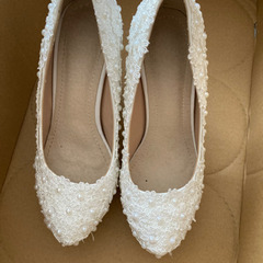 ウェディング ヒール パンプスの画像