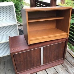 ★お譲り先決まりましたカラーボックスとテレビ台差し上げますの画像