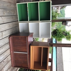 ★お譲り先決まりましたカラーボックスとテレビ台差し上げますの画像
