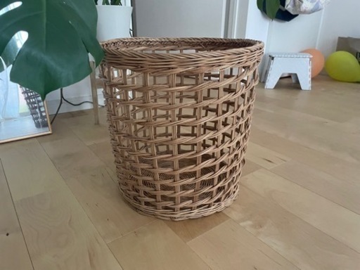 ラタンバスケット　Found Muji