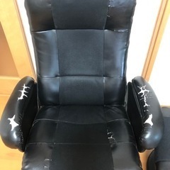 1人掛けリクライニングソファー無料であげます。の画像