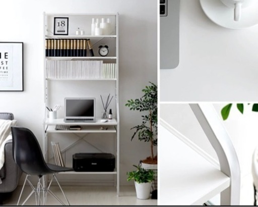 棚付きデスク（説明書付き）