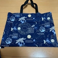 新品ハンドメイド　宇宙柄レッスンバックセットの画像