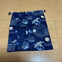 新品ハンドメイド　宇宙柄レッスンバックセットの画像