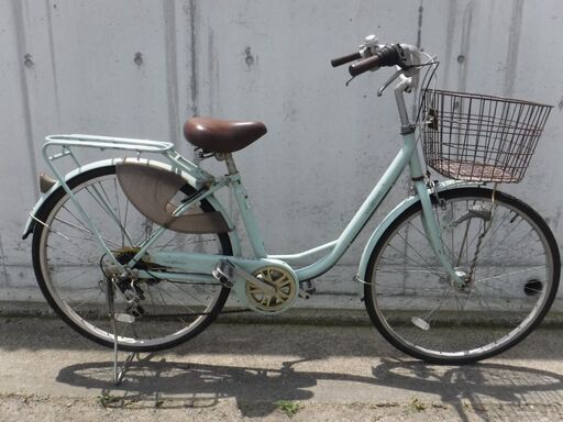 6段変速&LEDオートライト ママチャリ 中古自転車 428