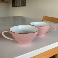 ビンテージコーヒーカップのセットの画像