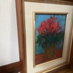 絵　花　絵画　油絵の画像