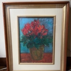 絵　花　絵画　油絵