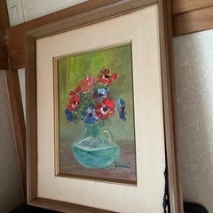 絵画　絵　花の画像