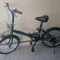 (終了しました)CAPTAIN STAG製　20インチ折りたたみ自転車