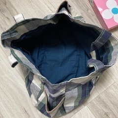 チェック柄　ハンドバッグ　トートバッグの画像