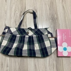 チェック柄　ハンドバッグ　トートバッグ