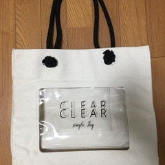 ◆CLEAR シンプルトートバッグ◆