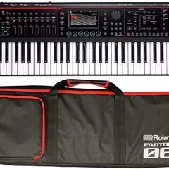 【新同品・美品】Roland FANTOM-06 シンセサイザー キーボード 電子ピアノ スタンド　ダンパーペダルセット　Synthesizers 61鍵盤 専用ケース付