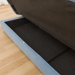 ニトリソファー ベッド テーブル付 の画像