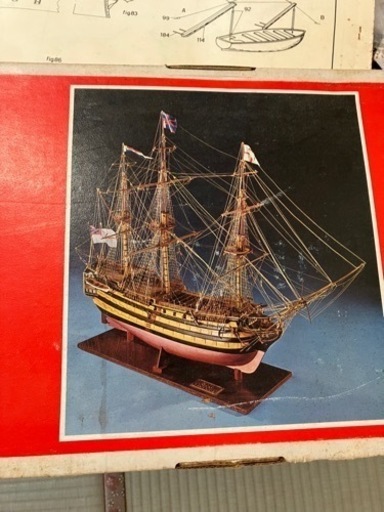 帆船模型　イタリア製(H.M.S. Victory 1/98縮尺)