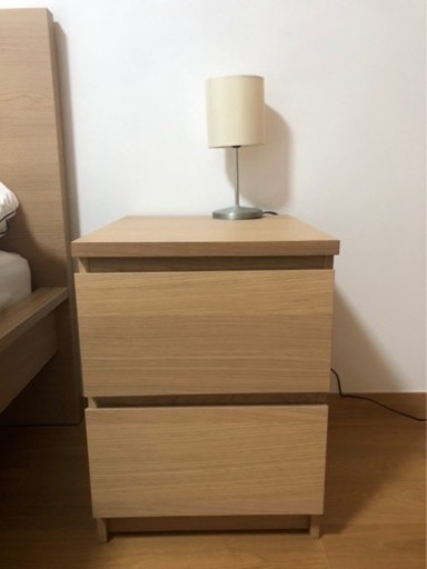 IKEA ベッドサイド チェスト MALM マルム