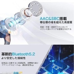 2022新登場骨伝導イヤホン&bluetooth5.2  マイク付きの画像