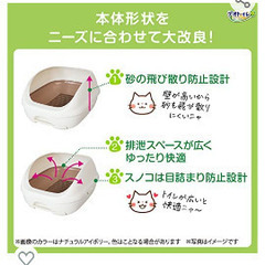 猫用トイレ（未使用品、デオトイレ本体）の画像