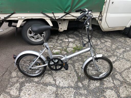 ★使用3ヶ月!!★折りたたみ自転車 16インチ 自転車 シルバー