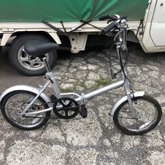 ★使用3ヶ月!!★折りたたみ自転車 16インチ 自転車 シルバー