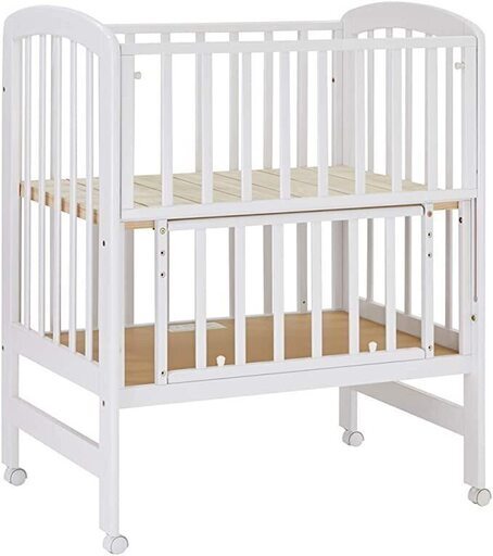Mini Crib [High Position] Arch (White) - ミニベビーベッド