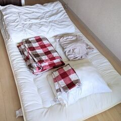 【自宅まで引き取りに来れる方】ニトリ　布団7点セット　秋冬カバー