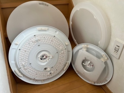 美品 NEC 2020年製＋Panasonic 2016年製 〜8畳 LED シーリングライト リモコン欠品