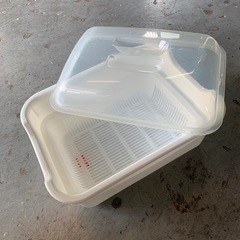 コンテナ　仕分け用　整理用　３個セット 食器を乾かす箱　ケースの画像