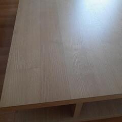 ローテーブル　リビング　テーブル　木製    ジャンクの画像