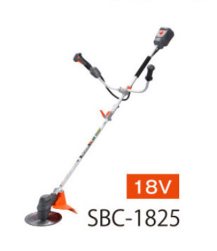 女性でも使いやすいサイズです！工進(KOSHIN) 18V 2.5Ah 充電式 草刈機 刈払機 SBC-1825 U字ハンドルタイプ バッテリー・充電器付 エンジン 20cc相当