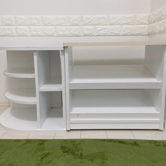 おままごと　カウンター　おもちゃ収納の画像