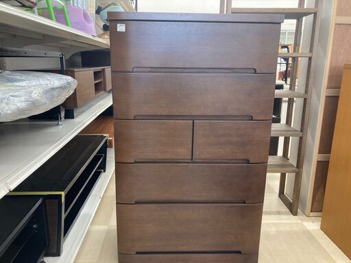 5段チェスト　ﾆﾄﾘ　ﾘｴｰｼﾞｭ　ﾀﾞｰｸﾌﾞﾗｳﾝ