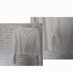 『送料無料・新品未開封』レディース・Wジップパーカー・ホワイトの画像