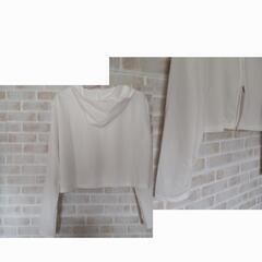 『送料無料・新品未開封』レディース・Wジップパーカー・ホワイトの画像