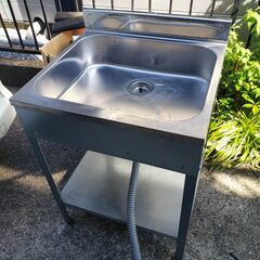 ステンレス流し台　簡易シンク