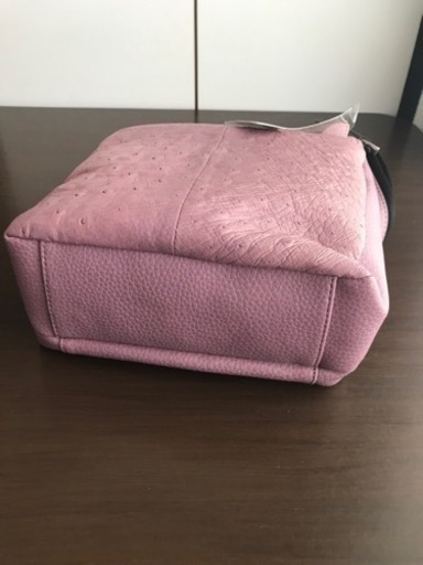値下げ　新品オーストリッチ　ショルダーバッグ　紫