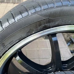 17インチタイヤホイール4穴 100\7j  215/40.17の画像