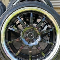 17インチタイヤホイール4穴 100\7j  215/40.17の画像