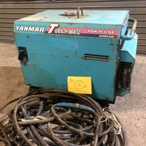 ヤンマー YANMAR TOUCH MATE タッチメイト YGW150SS ガソリン 発電溶接機 発電機 溶接機/北海道旭川市直接取引限定⑥